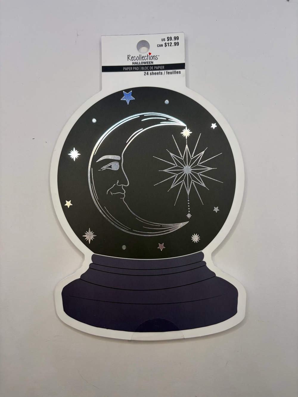 Recollections Halloween Crystal Ball Paper Pad 24 Sheets Celestial Moon